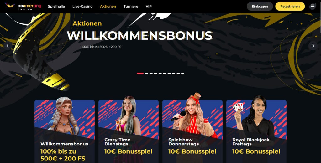 Boomerang Casino Bonus